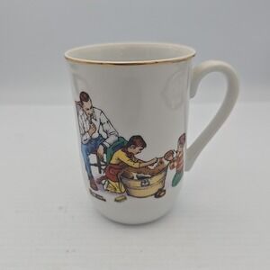 Vintage Norman Rockwell "A Dogs Life" Cup. 1982